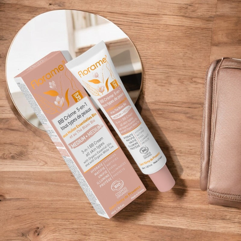 Florame - BB Cream 5-in-1 Medium LSF 20 Weißer Tee BIO 40ml