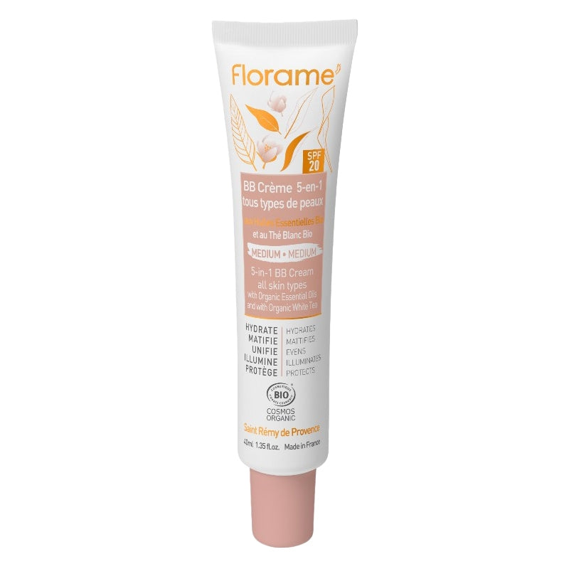 Florame - BB Cream 5-in-1 Medium LSF 20 Weißer Tee BIO 40ml