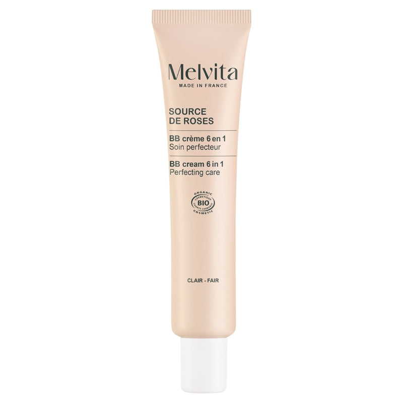 6-in-1-BB-Creme, perfektionierende Bio-Pflege - heller Farbton - Source de Roses
