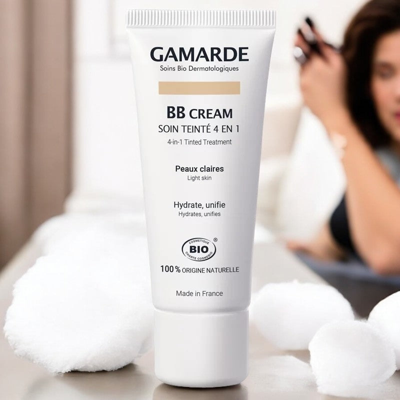 Gamarde - BB crème 4 en 1 BIO - hydrate & unifie - peaux claires - 40g