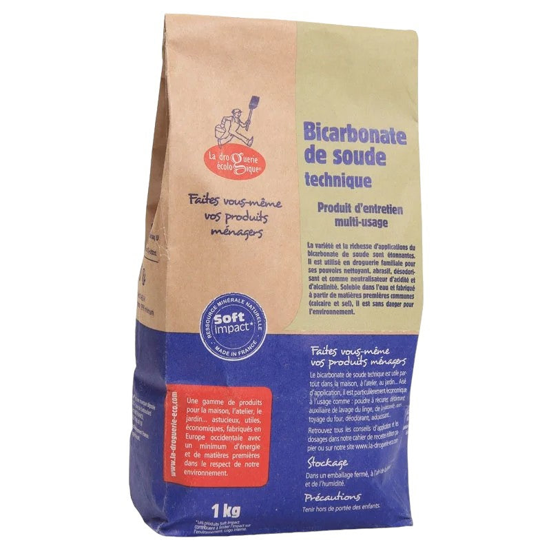 La Droguerie Écologique - Bicarbonate de soude technique 1kg
