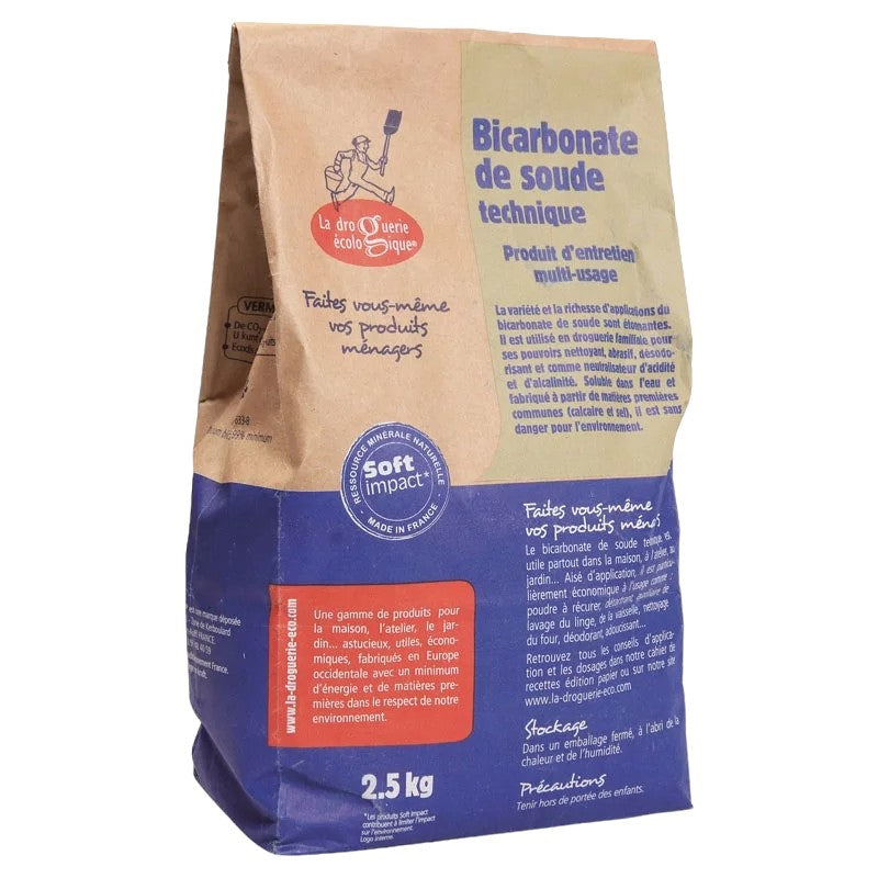 La Droguerie Écologique - Bicarbonate de soude technique 2,5kg