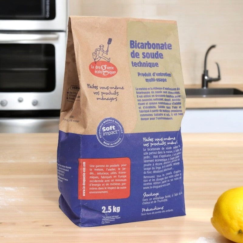 La Droguerie Écologique - Bicarbonate de soude technique 2,5kg