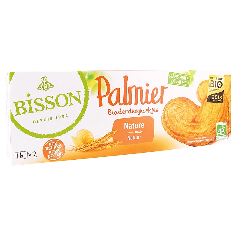 Bisson - Biscuits pur beurre nature "Palmier" BIO 100g