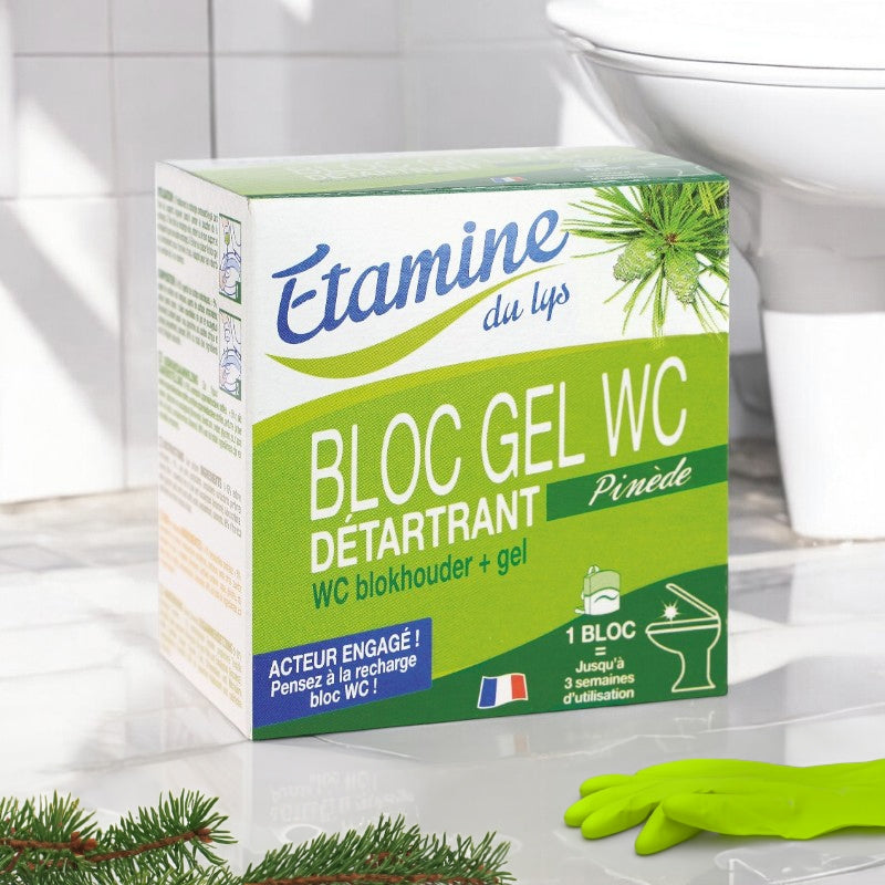 Etamine du Lys - Umweltfreundlicher Entkalker-Toilettengelblock mit Kiefern- und Eukalyptusduft 50ml