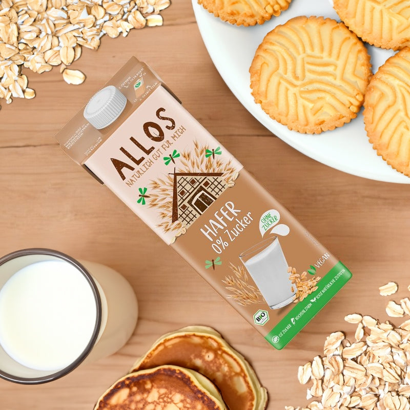 Allos - Haferdrink ohne Zucker BIO 1l
