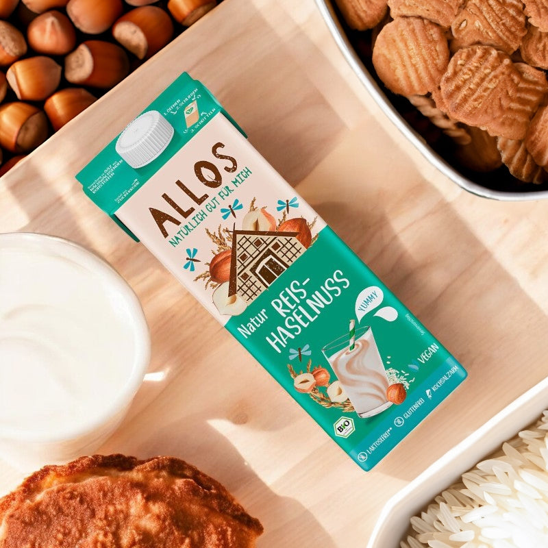Allos - Boisson au riz noisette nature BIO 1l