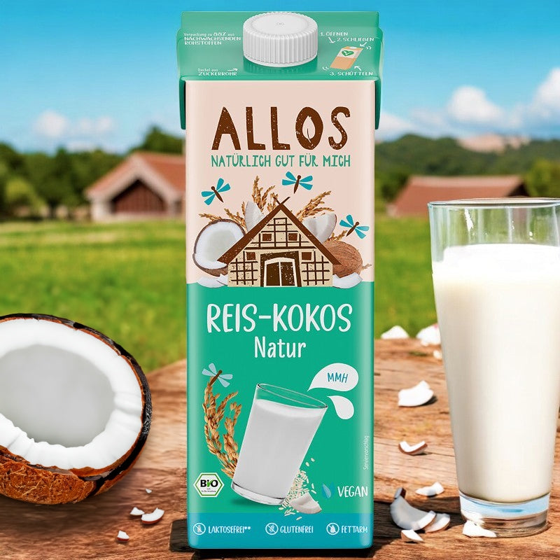 Allos - Boisson au riz & noix de coco nature BIO 1l