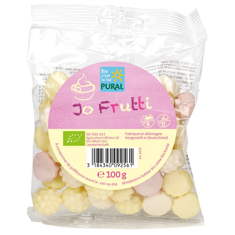 Bio-Fruchtbonbons & Joghurts mit Gelatine - Jo Frutti - 100 g - Pural