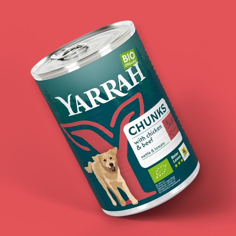 Bouchées bœuf pour chien avec ortie & tomate BIO