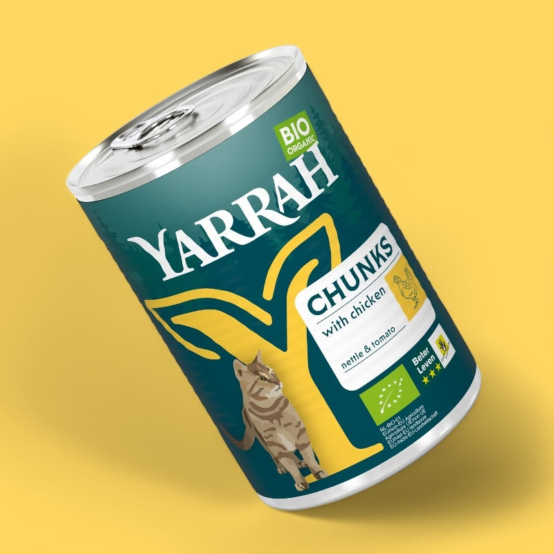 Bouchées poulet en sauce pour chat BIO