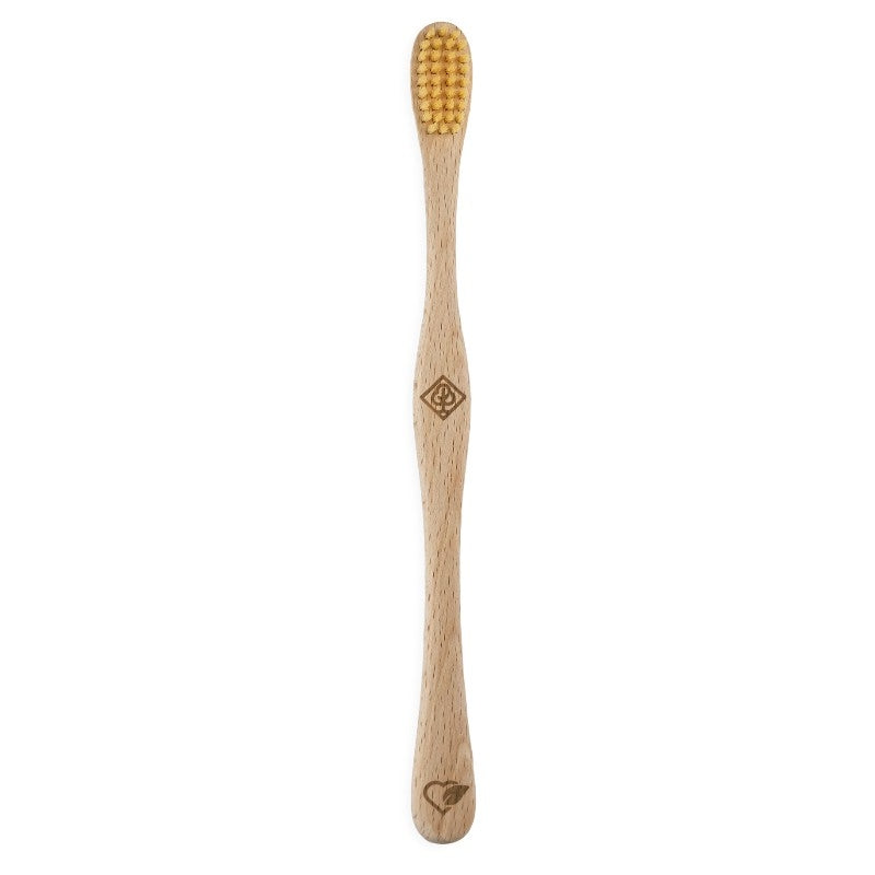 Liebwerk - Brosse à dents en bois "feuillu" MediumSoft Ricine