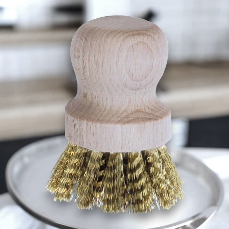 La Droguerie Écologique - Brosse casserole et grill barbecue en laiton