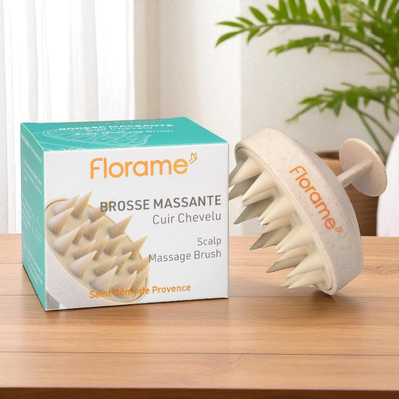Florame - Brosse massante cuir chevelu 1 pièce