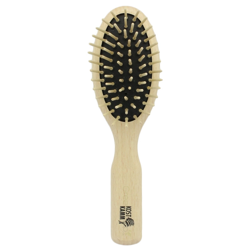 Kost Kamm - Brosse ovale en hêtre & picots droits en bois 6 rangées