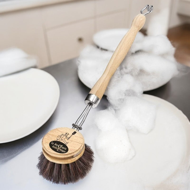 La Droguerie Écologique - Brosse vaisselle crin de cheval