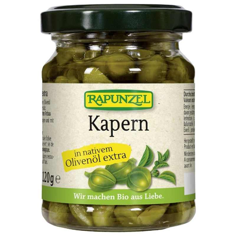 Bio-Kapern in Olivenöl - 120 g - Rapunzel