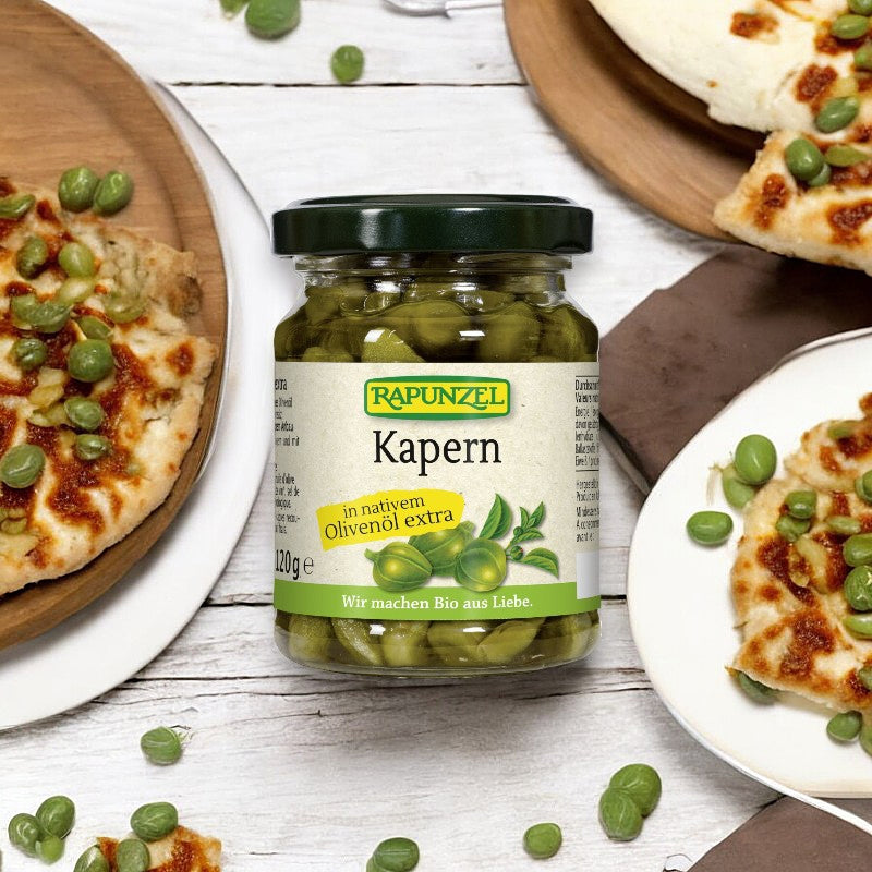 Bio-Kapern in Olivenöl - 120 g - Rapunzel