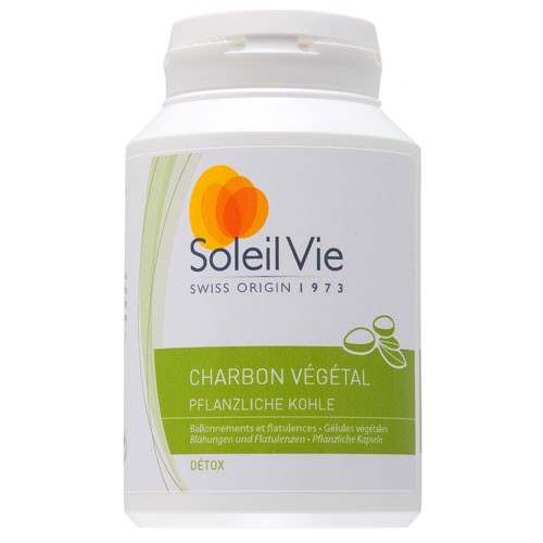 Aktivkohle - 100 Kapseln à 275 mg - Soleil Vie