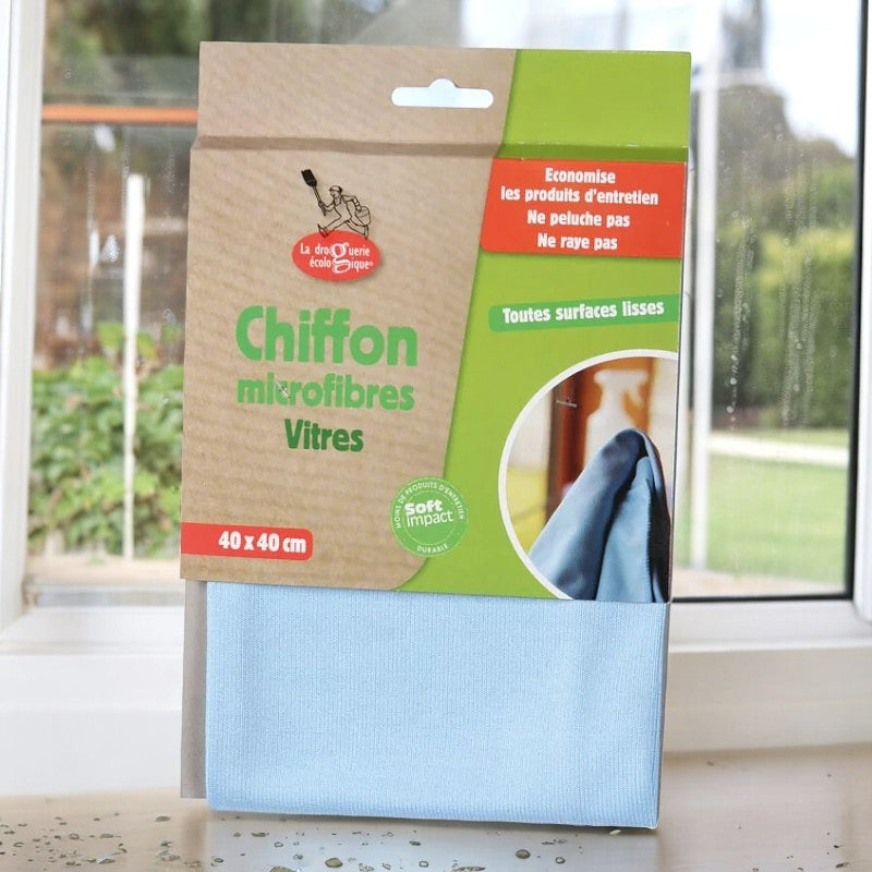 La Droguerie Écologique - Chiffon en microfibres vitres