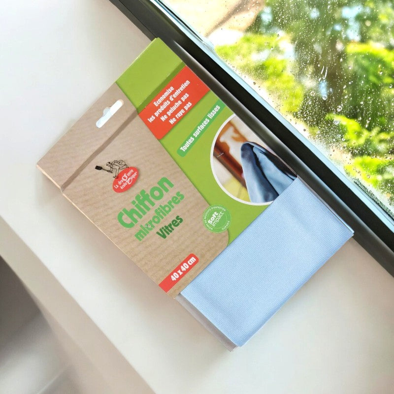 La Droguerie Écologique - Chiffon en microfibres vitres