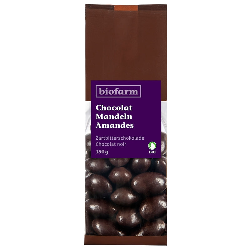 Biofarm - Chocolat amandes au chocolat noir BIO 150g