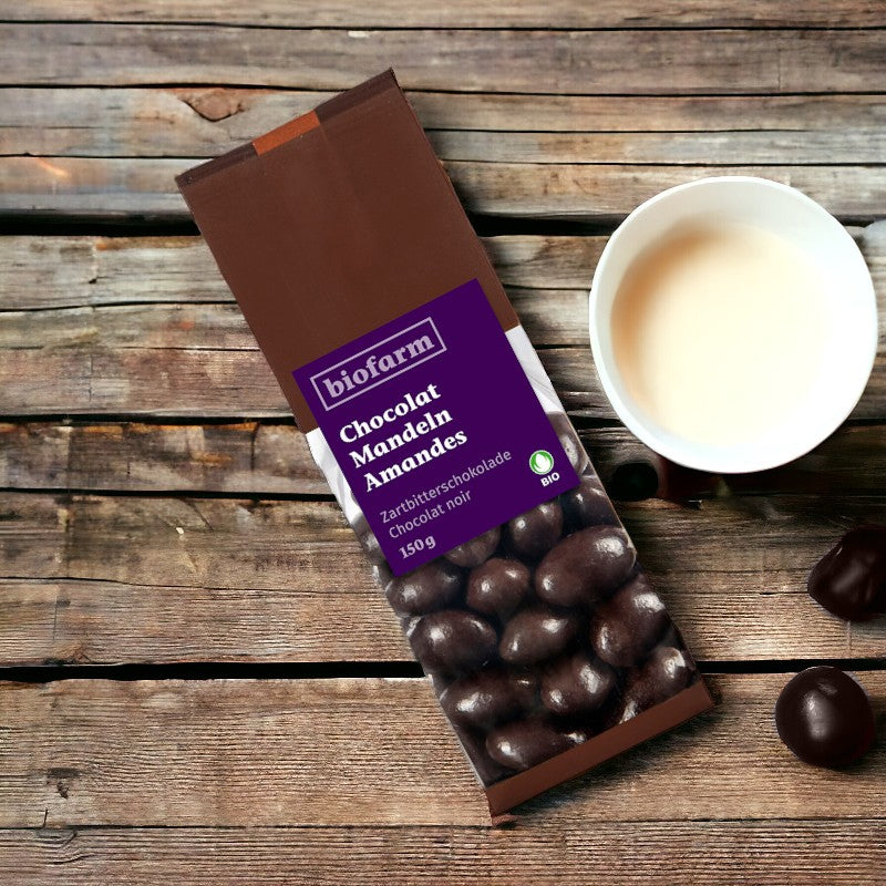 Biofarm - Chocolat amandes au chocolat noir BIO 150g
