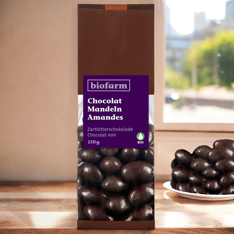 Biofarm - Chocolat amandes au chocolat noir BIO 150g