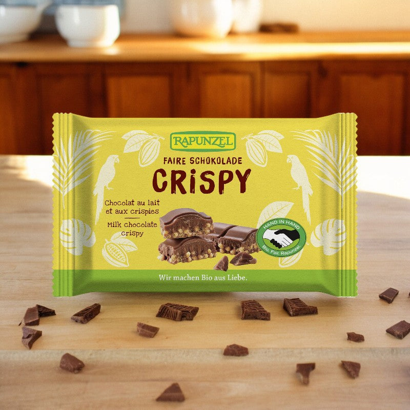 Chocolat au lait & aux crispies BIO