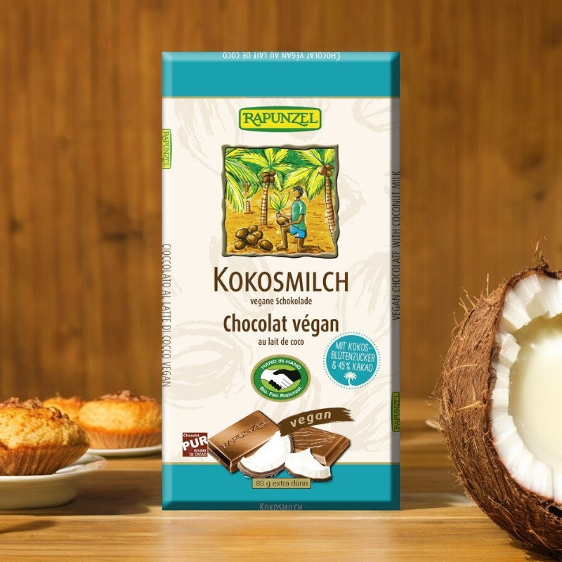 Chocolat végan au lait de coco BIO