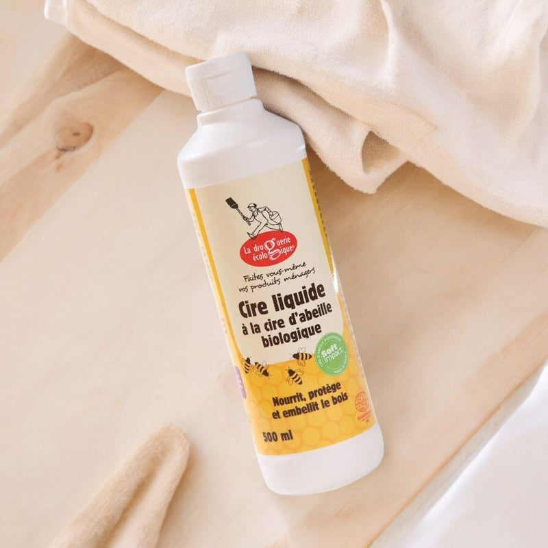 La Droguerie Écologique - Cire liquide à la cire d'abeille BIO 500ml