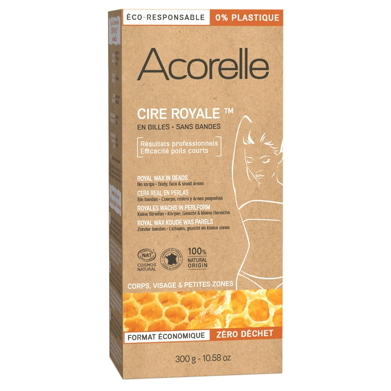 Acorelle - Cire royale en billes épilation corps, visage, petites zones 600g