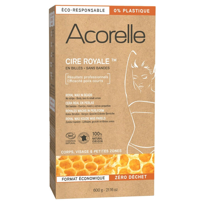 Acorelle - Cire royale en billes épilation visage, corps, petites zones 300g