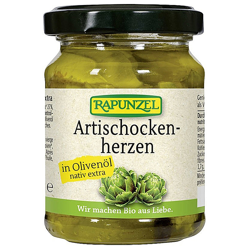 Artischockenherzen in Bio-Olivenöl - 120 g - Rapunzel