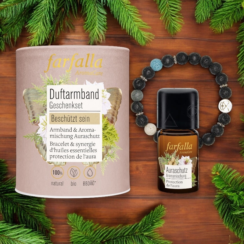 Farfalla - Coffret cadeau bracelet parfumé Protection de l'aura