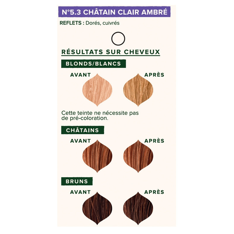 Emblica - Coloration végétale BIO N°5.3 châtain clair ambré 100g