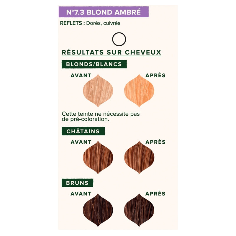 Emblica - Coloration végétale BIO N°7.3 blond ambré 100g