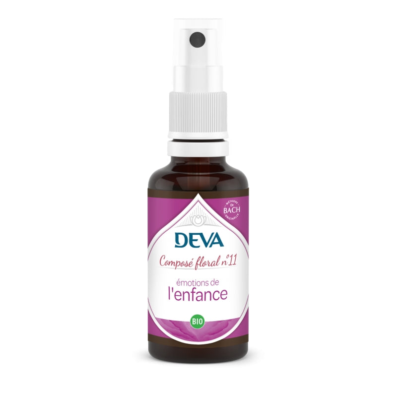 Deva - Composé floral en spray BIO N°11 Émotions de la petite enfance 30ml