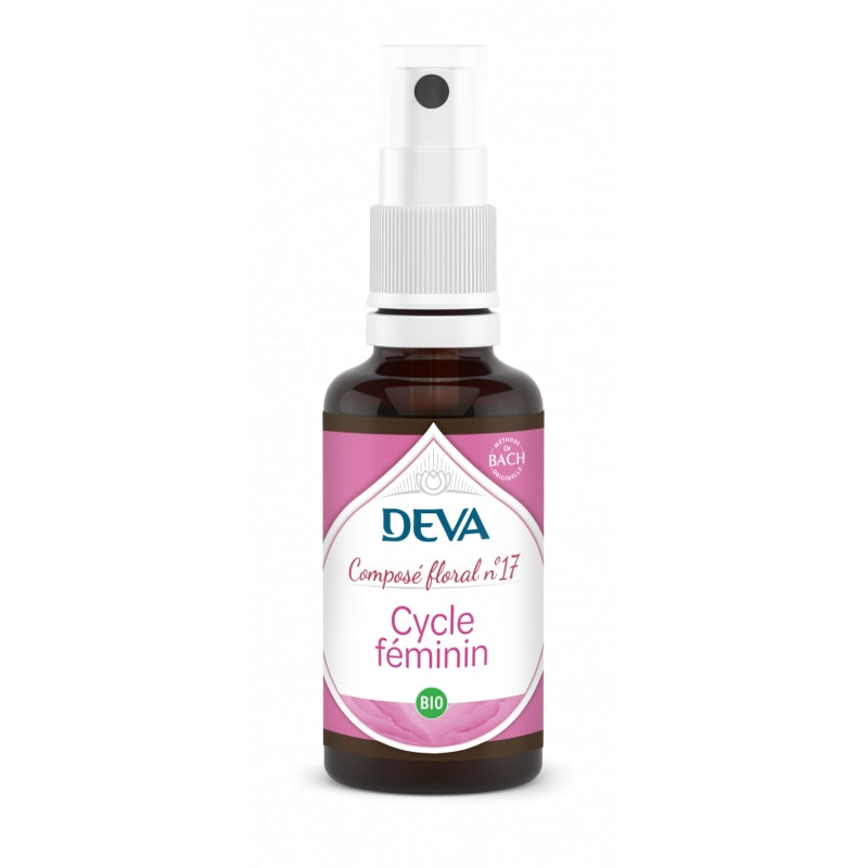 Deva - Composé floral en spray BIO N°17 Cycle féminin 30ml