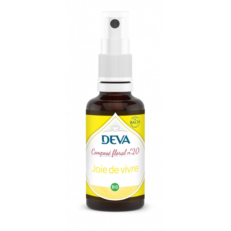 Deva - Composé floral en spray BIO N°20 Joie de vivre 30ml