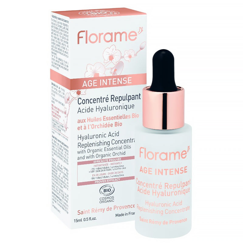 Florame - Concentré repulpant BIO acide hyaluronique & orchidée 15ml