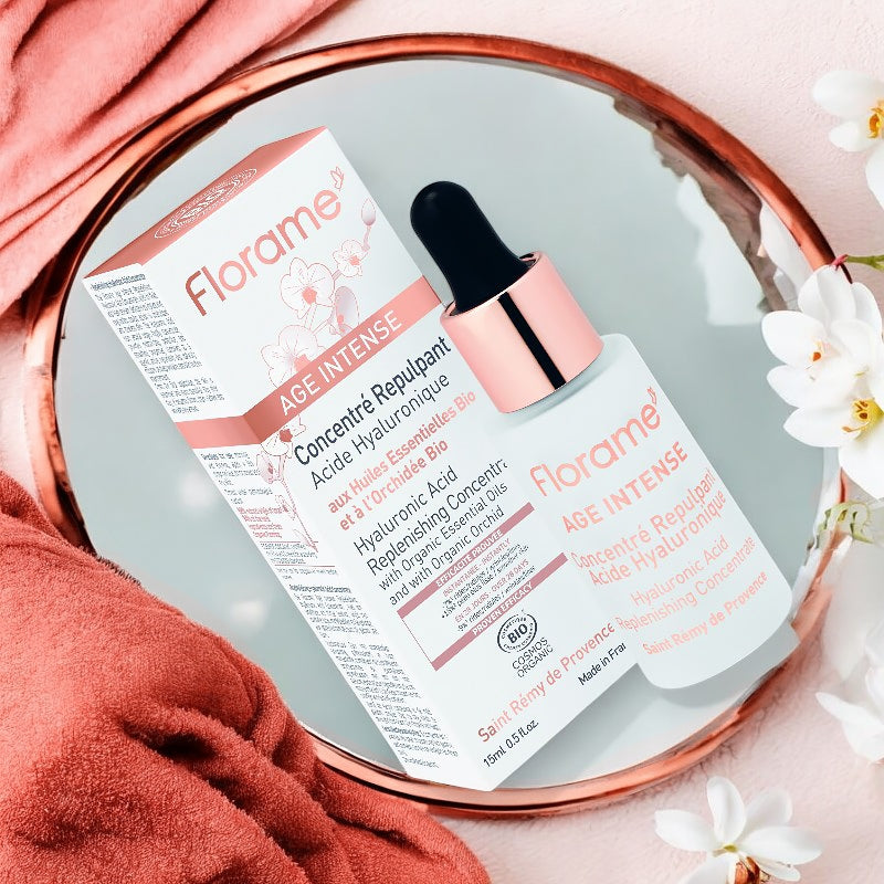 Florame - Concentré repulpant BIO acide hyaluronique & orchidée 15ml
