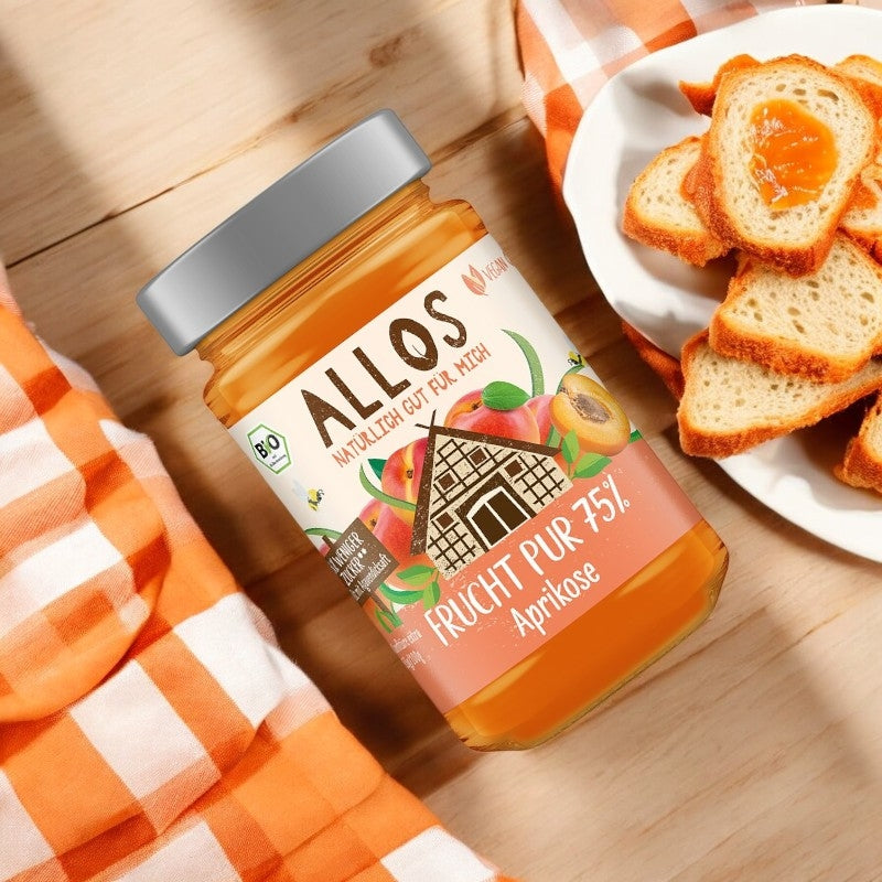 Allos - Confiture d'abricots BIO 250g