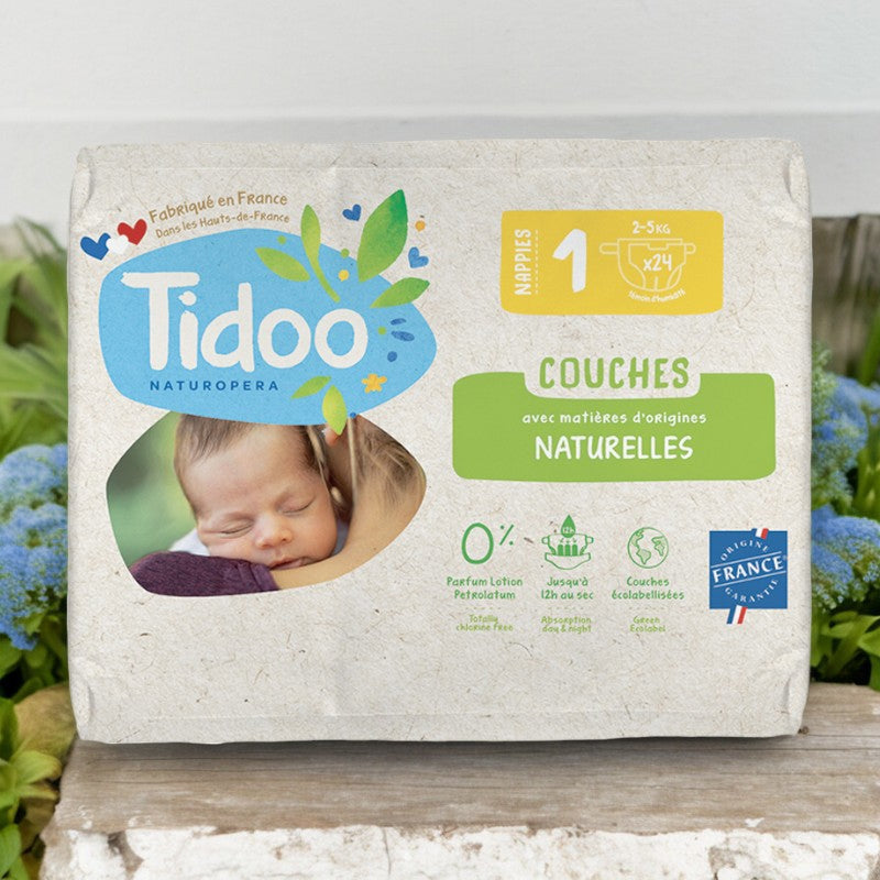 Tidoo Windeln Größe 1 XS 2-5 kg - 24 Stück