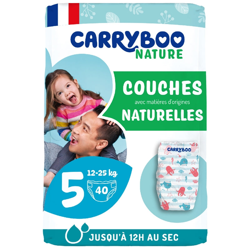 Windeln Größe 5 – 12–25 kg – 40 Stück – Carryboo