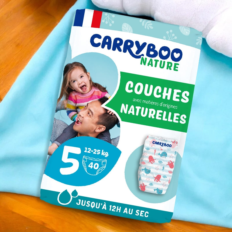 Windeln Größe 5 – 12–25 kg – 40 Stück – Carryboo