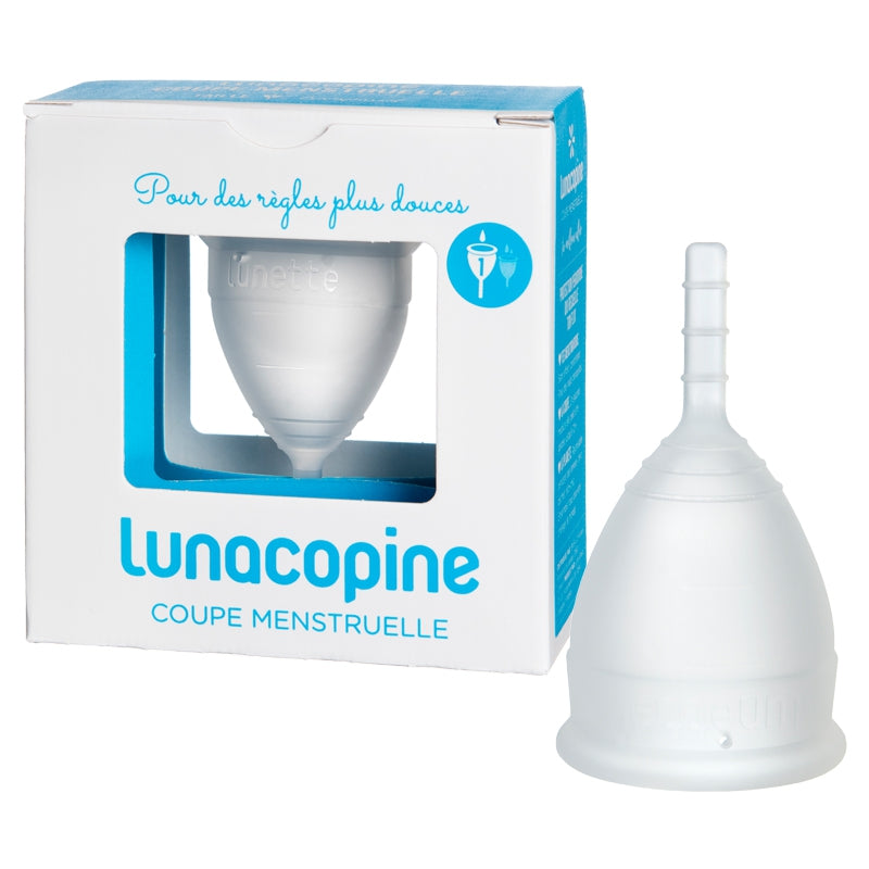 Coupe menstruelle Lunacopine Taille 1 — silicone médical transparent