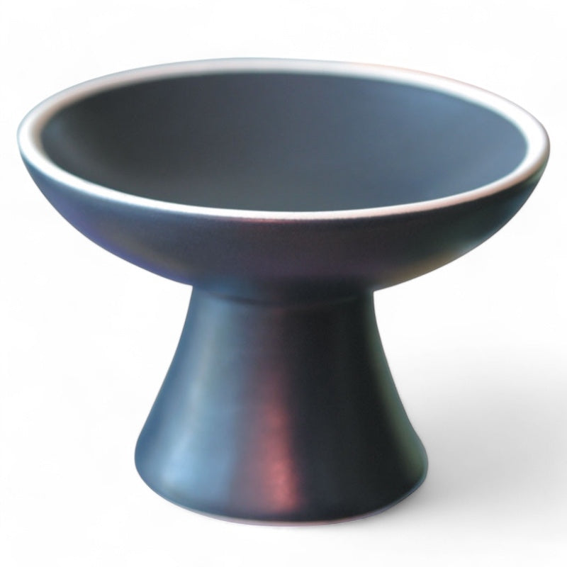 Farfalla - Coupe pour brûler en terre cuite vitrifiée noire 1 pièce