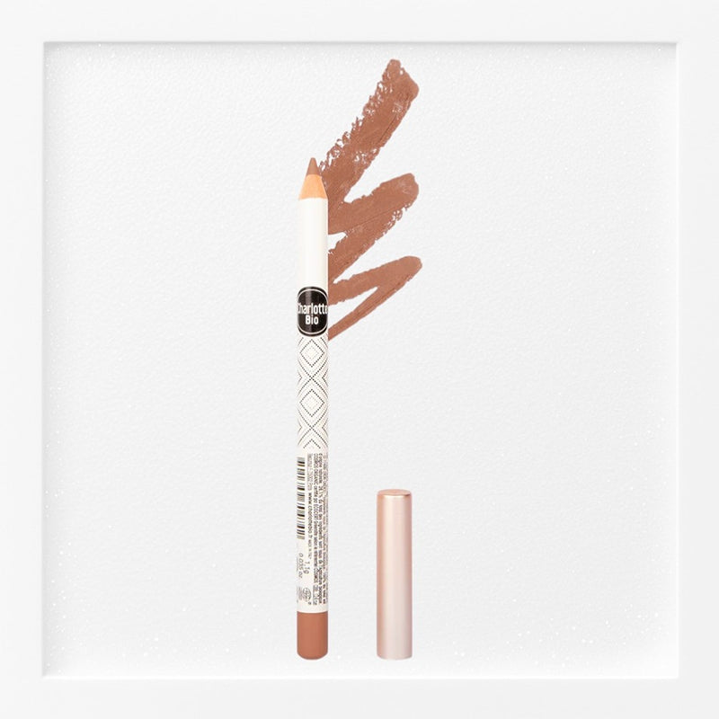 Charlotte Bio - Crayon lèvres longue tenue nude brun BIO 1.1g