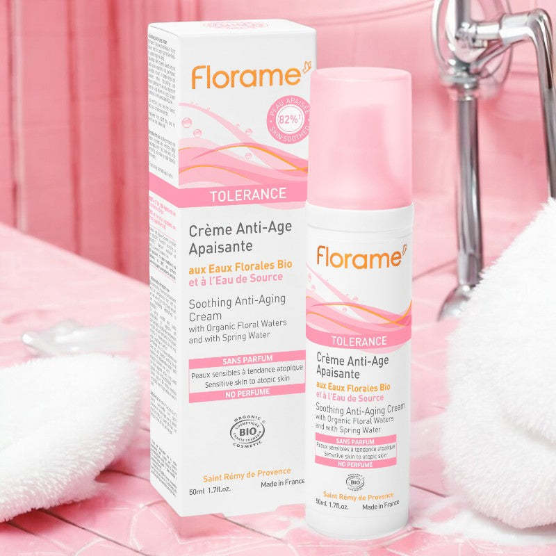 Florame - Crème anti-âge apaisante BIO eau de source 50ml